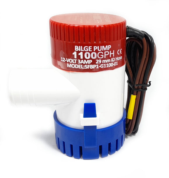 12VDC Submersible Pump 1100GPH Bilge pump (non automatic)