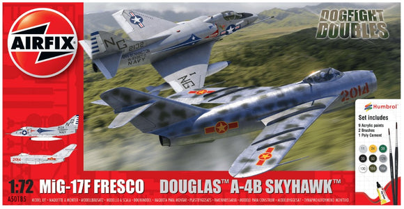 AIRFIX DOGFIGHT DBLES MIG-17F & DOUGLAS A-4B SKYHAWK A50185