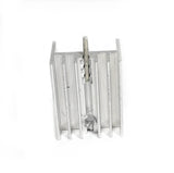 Aluminum Heat Sink for TO-220 1Pin 15x10x20mm Silver