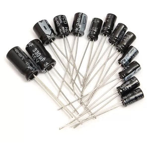 120pcs 1UF-470UF 12 Value x 10pcs Electrolytic Capacitor Kit