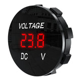 D3 Panel LED Digital Display Voltmeter 12V Red 37x29x27mm