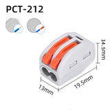 Easy Block Connector Orange+Blue Set+Bracket 32A250V PCT-212