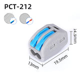 Easy Block Connector Orange+Blue Set+Bracket 32A250V PCT-212