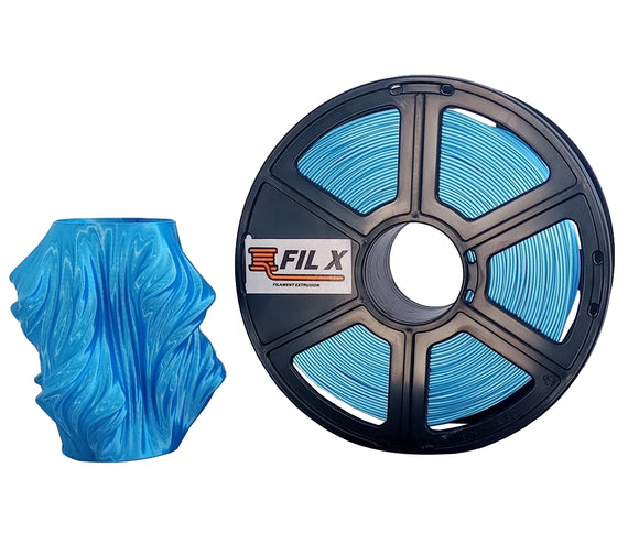 FILAMENT PLA SILK FILX BLUE 1.75MM 1KG