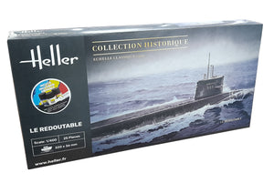 HELLER MODEL SET NUCLEAR SUBMARINE LE REDOUTABLE 1/400