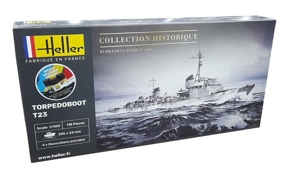 HELLER MODEL SET TORPEDOBOOT T23 1/400