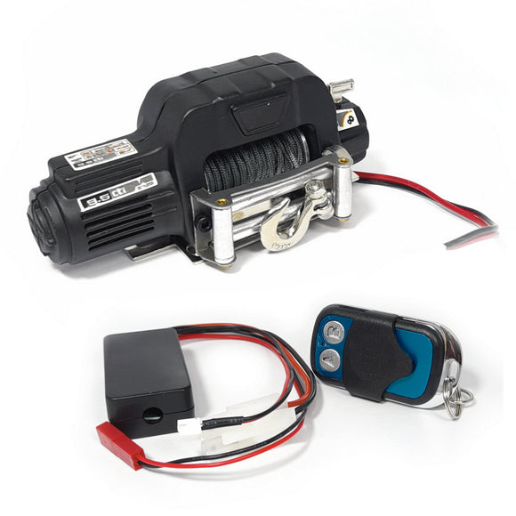 ~ ELECTRIC WINCH WITH REMOTE FOR 1:10 RC CRAWLER