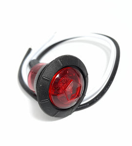 LED 12V-24V SIDE MARKER LIGHT RED 18mm