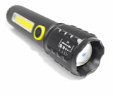 LED FLASHLIGHT & COB WITH USB CHARGE CABLE AT-102