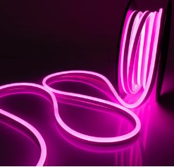 LED LIGHT ROPE 5M 220V FROSTED PINK WITH 2PIN PLUG