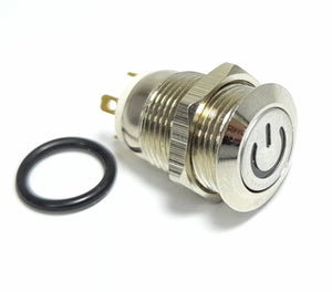 PUSH BUTTON N/O ANTI-VANDAL SWITCH 12V 3A 12MM 1PC