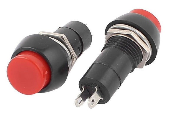Push Button N/O 12mm Red 1pc