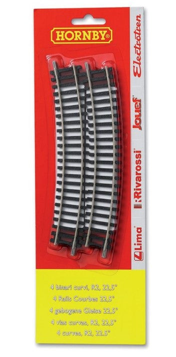 R606 x 4 TRACK CURVES R2 BLISTER PACK 1:76 Scale 00 Gauge
