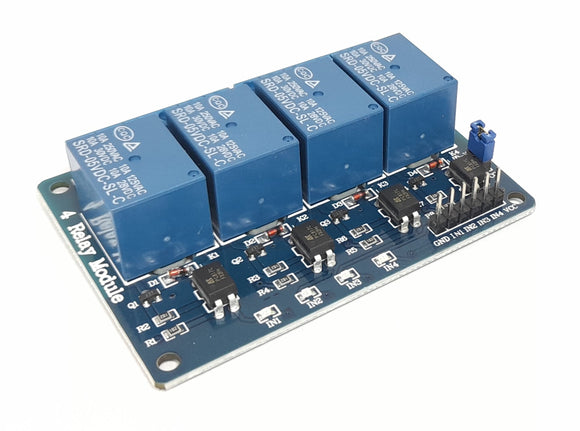 RELAY 4 CHANNEL 5V OPTOCOUPLER ISOLATION BOARD