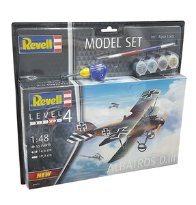 REVELL MODEL SET ALBATROS D.III PLANE 1/48