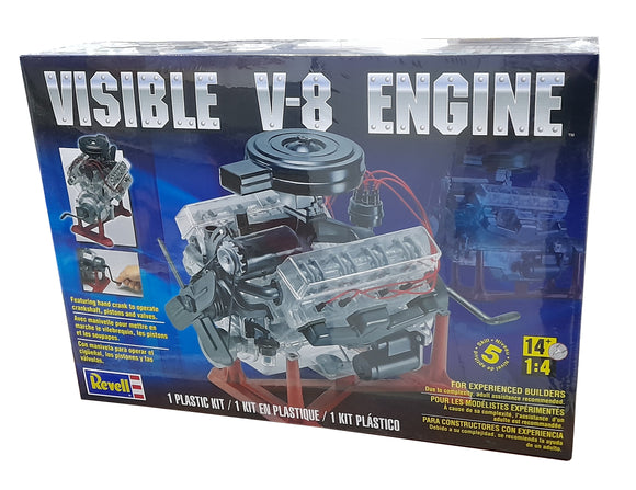 REVELL MODEL VISIBLE V8 ENGINE 1/4 REV18883