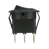 ROCKER SWITCH 16A12VDC 3PIN ROUND BLUE LED 20mm