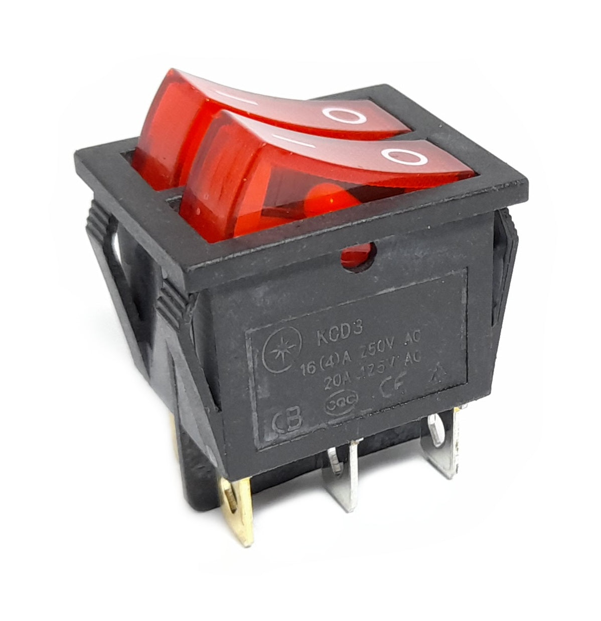 Rocker switch double KCD8 15A 250VAC 6pin 31x25x38mm – SA BuyAll