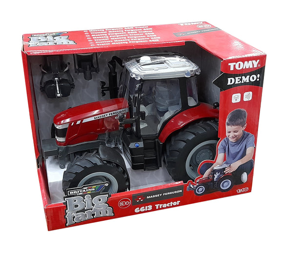 TOMY BIG FARM MASSEY FERGUSON 6613 TRACTOR 1/16