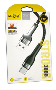 USB CABLE 3M 5A TYPE C KLGO S-104