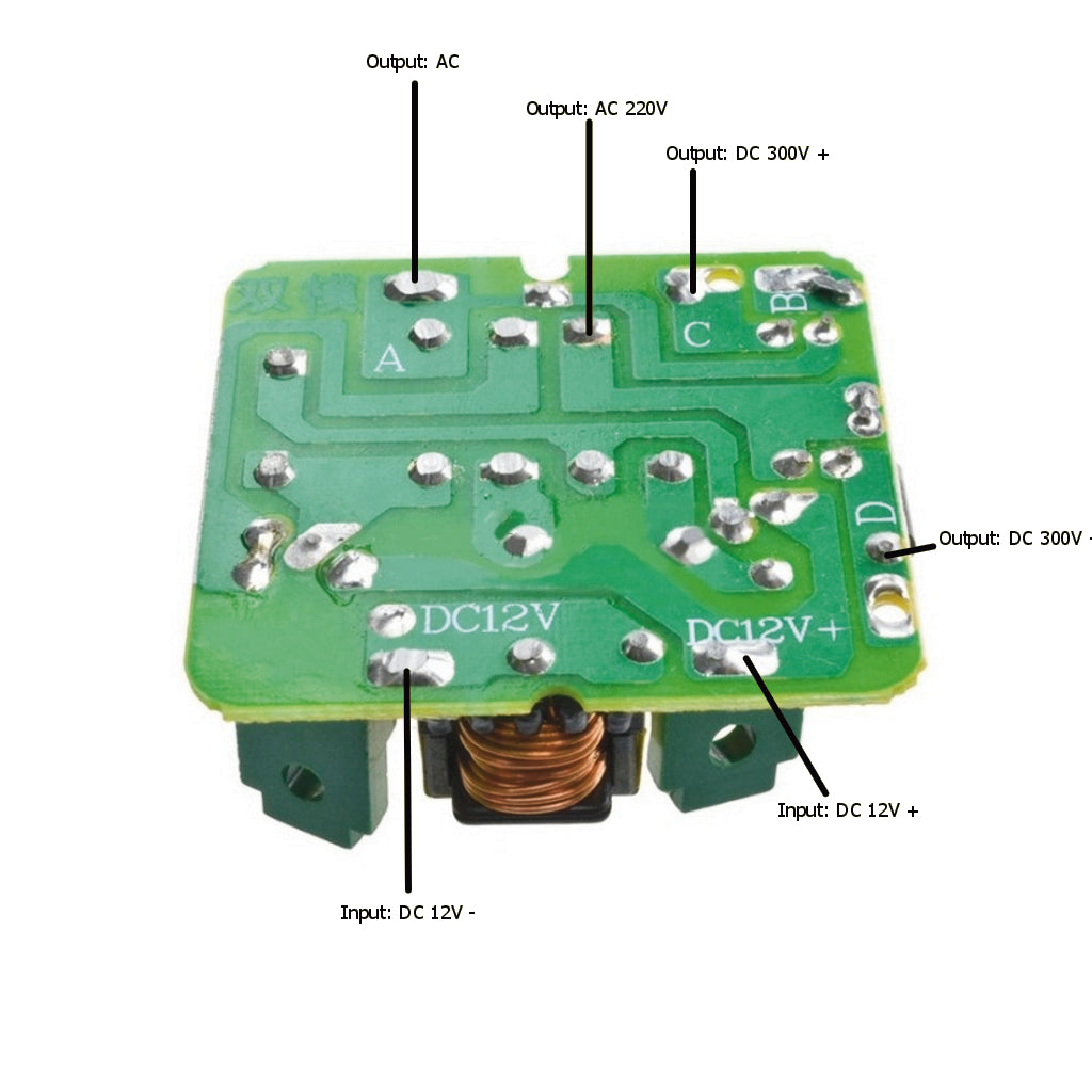 INVERTER 35W 12VDC TO 220VAC DC-AC STEP UP POWER MODULE – SA BuyAll
