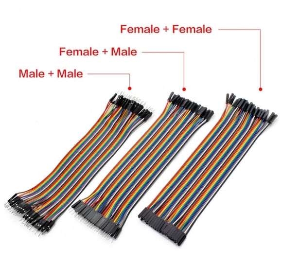RIBBON JUMPER CABLE 40WAY 20CM MALE-FEMALE