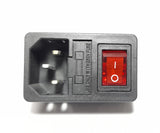 IEC Kettle Plug Power Connector With Switch & Fuse Holder