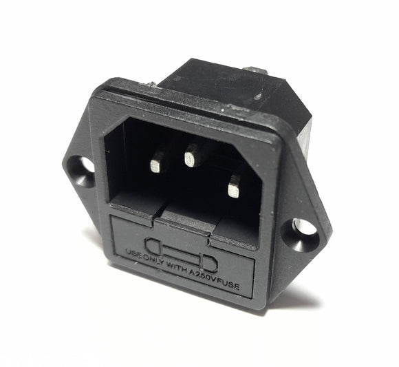 IEC Kettle Plug Power Connector & Fuse Holder 220V15A