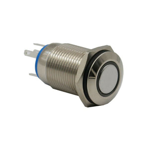 PUSH BUTTON ANTI-VANDAL SWITCH-1 POLE ON-OFF 12V(Small) 12mm