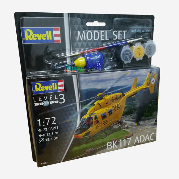 REVELL MODEL SET BK-117 ADAC 1/72 (REV64953)