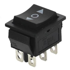 ROCKER SWITCH DPDT (ON)OFF(ON) 16A 250VAC 6PIN 25x33.5mm