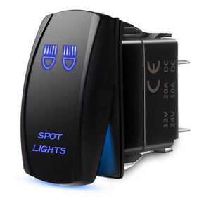 SPOT LIGHT ROCKER SWITCH 12V20A 24V10A